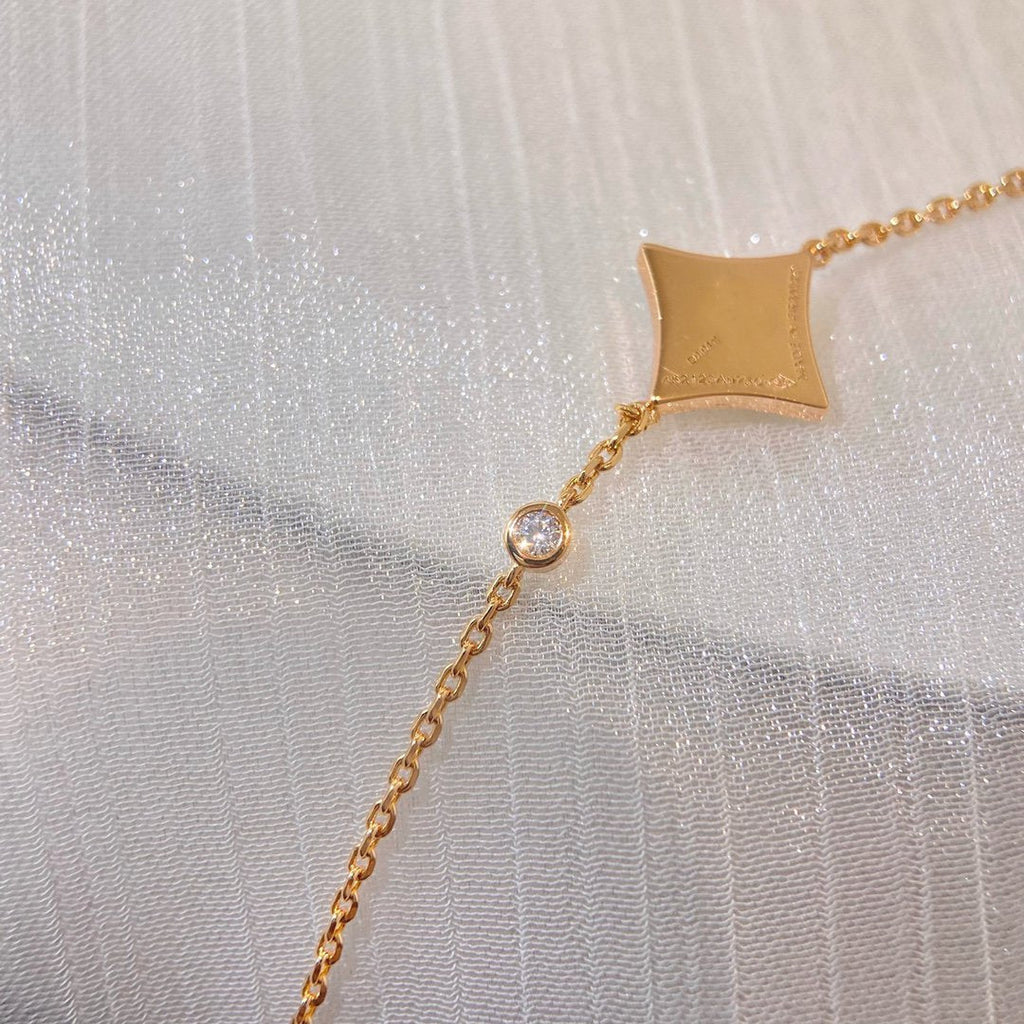 [Marin]COLOR STAR PINK GOLD DIAMOND BRACELET