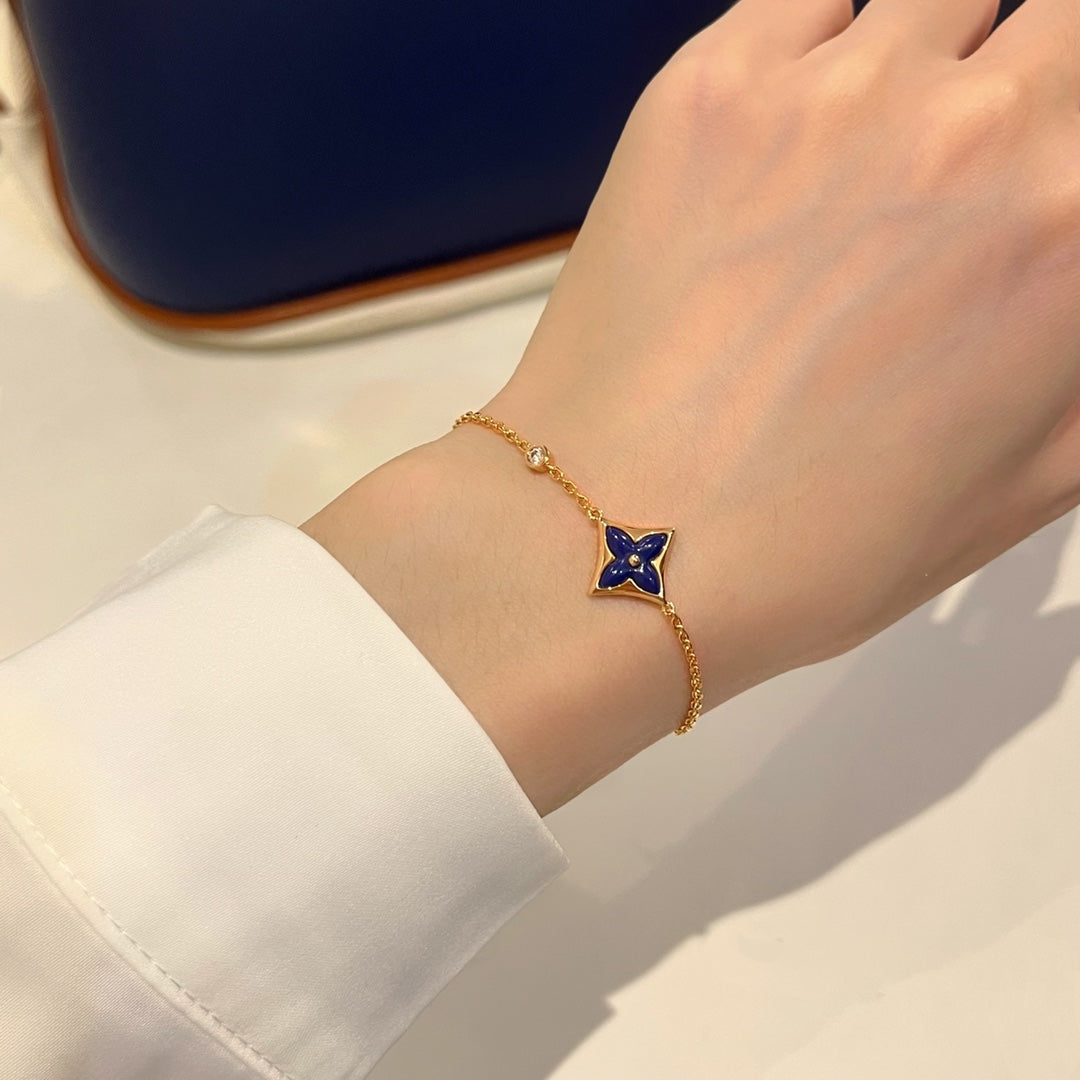 [Marin-Jewelry]COLOR STAR PINK GOLD DIAMOND BRACELET