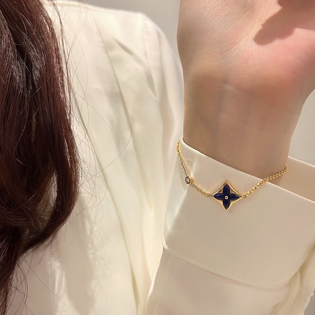 [Marin-Jewelry]COLOR STAR PINK GOLD DIAMOND BRACELET
