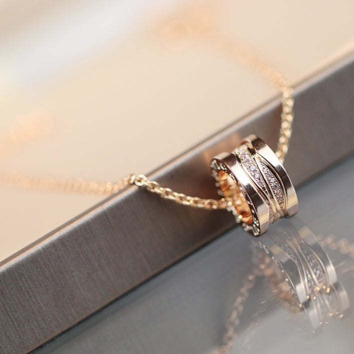 [Marin]ZERO 1 PINK GOLD DIAMOND NECKLACE