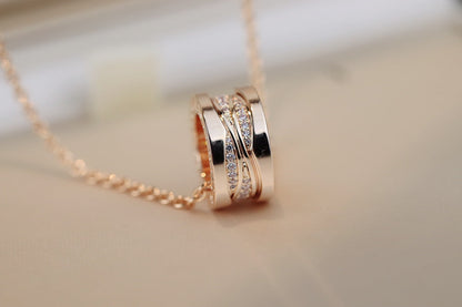 [Marin]ZERO 1 PINK GOLD DIAMOND NECKLACE