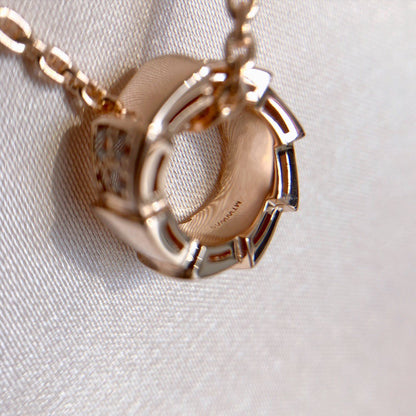 [Marin]SERPENTI PEDANT DIAMOND PINK GOLD NECKLACE
