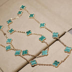 [Marin]CLOVER 20 MOTIFS MALACHITE GOLD