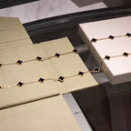 [Marin]CLOVER 20 MOTIFS ONYX COLLIER