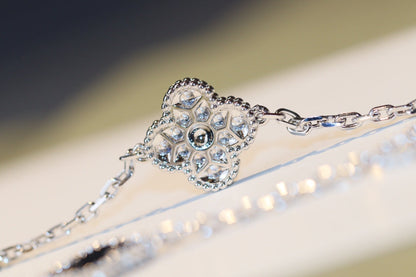 [Marin-Jewelry]CLOVER 20 MOTIFS ONYX DIAMOND SILVER
