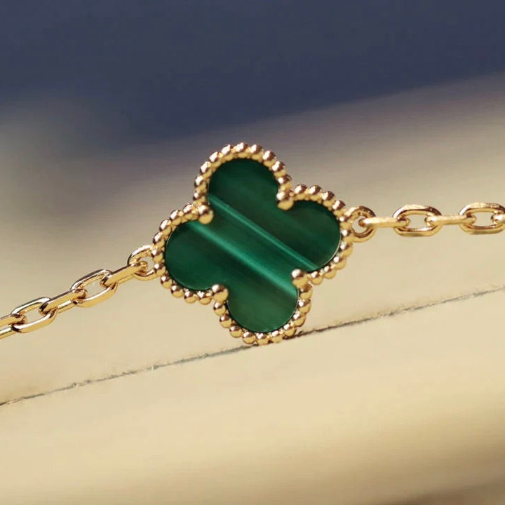 [Marin]CLOVER 20 MOTIFS MALACHITE GOLD
