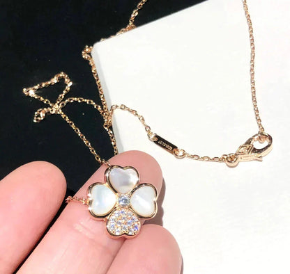 [Marin-Jewelry]CLOVER MOP DIAMOND Marin-Jewelry GOLD NECKLACE