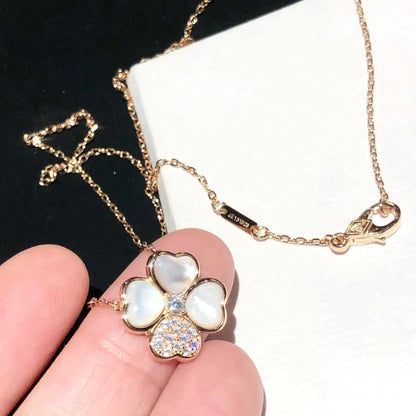 [Marin-Jewelry]CLOVER MOP DIAMOND Marin-Jewelry GOLD NECKLACE