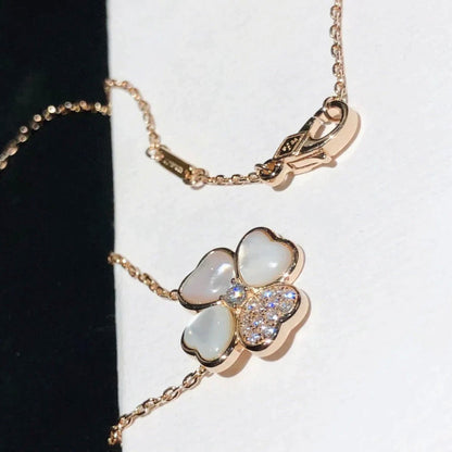 [Marin-Jewelry]CLOVER MOP DIAMOND Marin-Jewelry GOLD NECKLACE