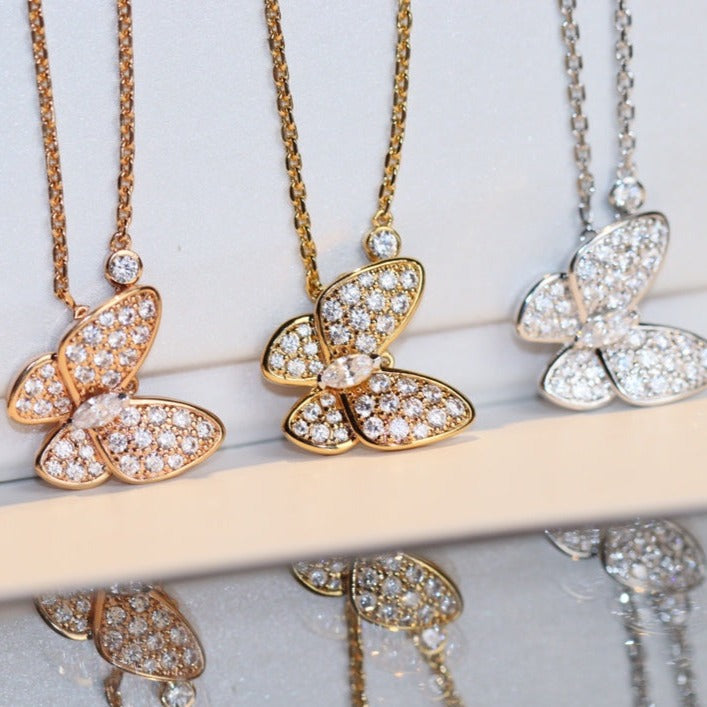 [Marin]BUTTERFLY DIAMOND NECKLACE