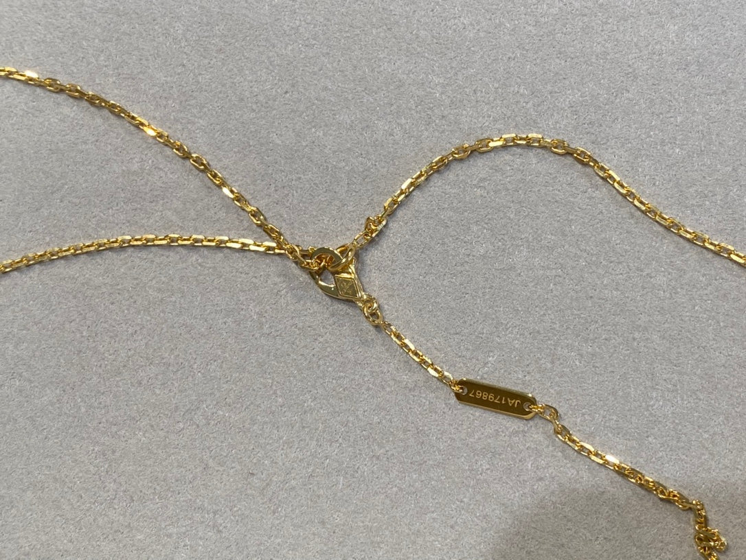 [Marin]CLOVER 25MM NECKLACE GOLD CARNELIAN