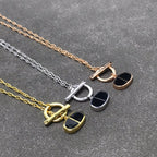 [Marin]CHAINE VERSO BLACK CERAMIC  NECKLACE