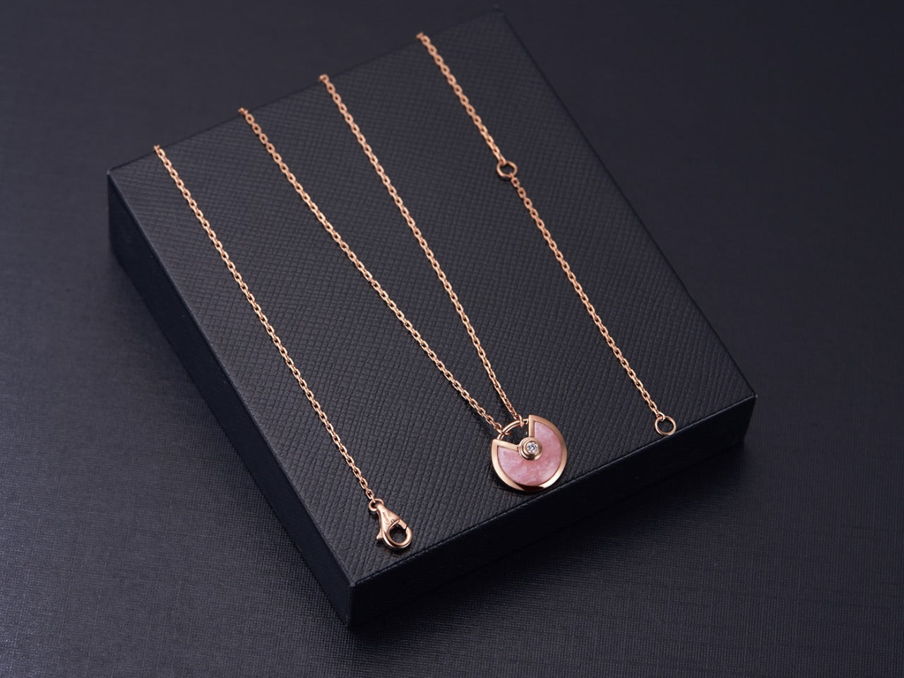 [Marin-Jewelry]AMULETTE Marin-Jewelry GOLD PINK MOP NECKLACE