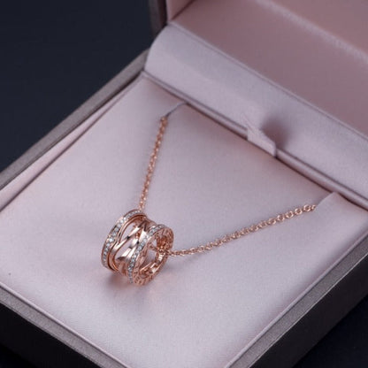 [Marin]ZERO 1 PINK GOLD DIAMOND OPEN NECKLACE