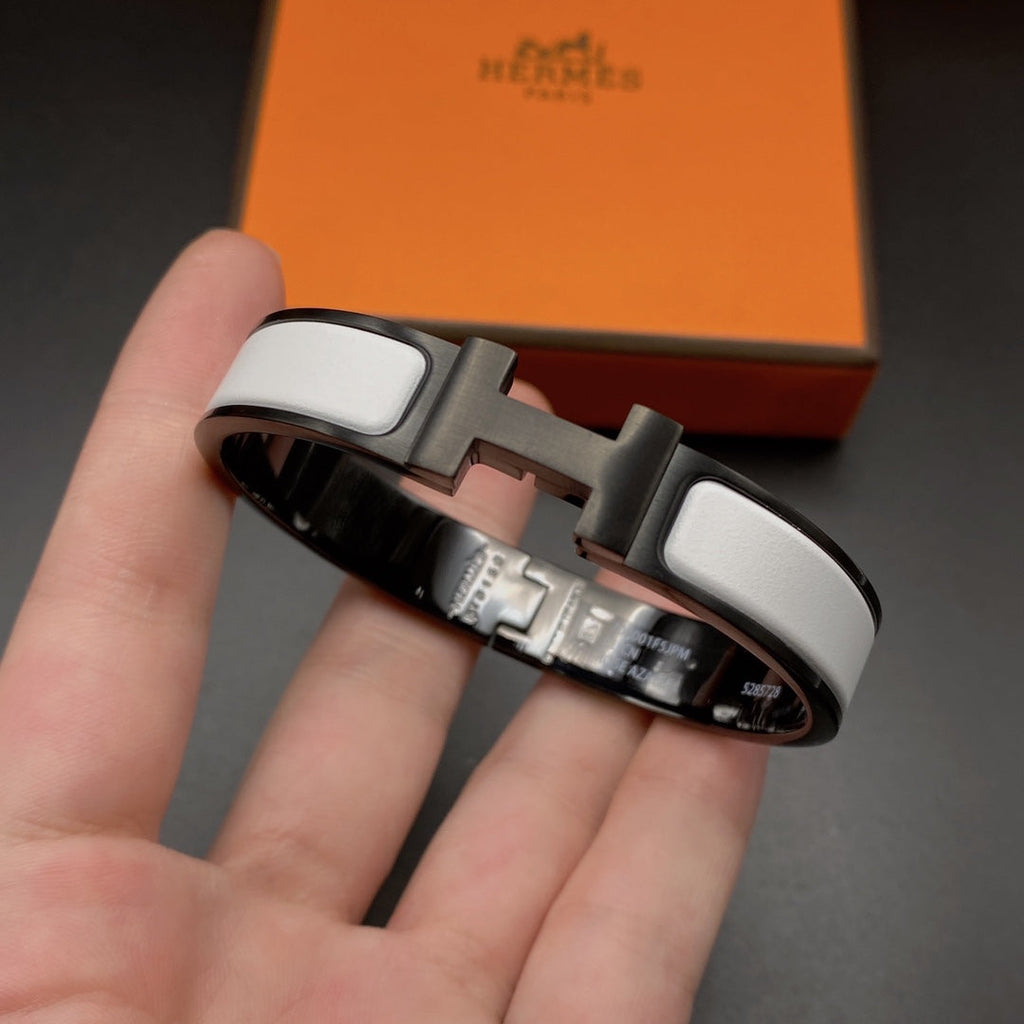 [Marin]H BRACELET 12MM BLACK WHITE CERAMIC