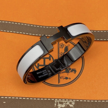 [Marin]H BRACELET 12MM BLACK WHITE CERAMIC