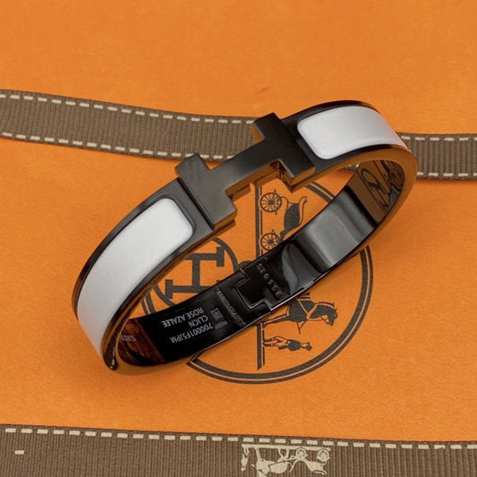 [Marin]H BRACELET 12MM BLACK WHITE CERAMIC