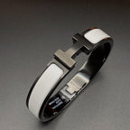 [Marin]H BRACELET 12MM BLACK WHITE CERAMIC