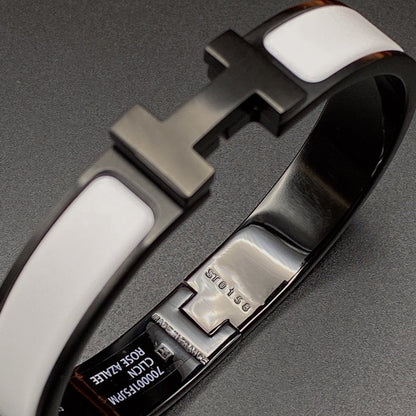 [Marin]H BRACELET 12MM BLACK WHITE CERAMIC