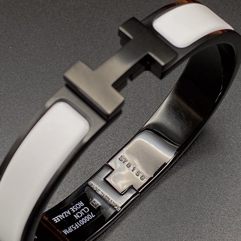 [Marin]H BRACELET 12MM BLACK WHITE CERAMIC