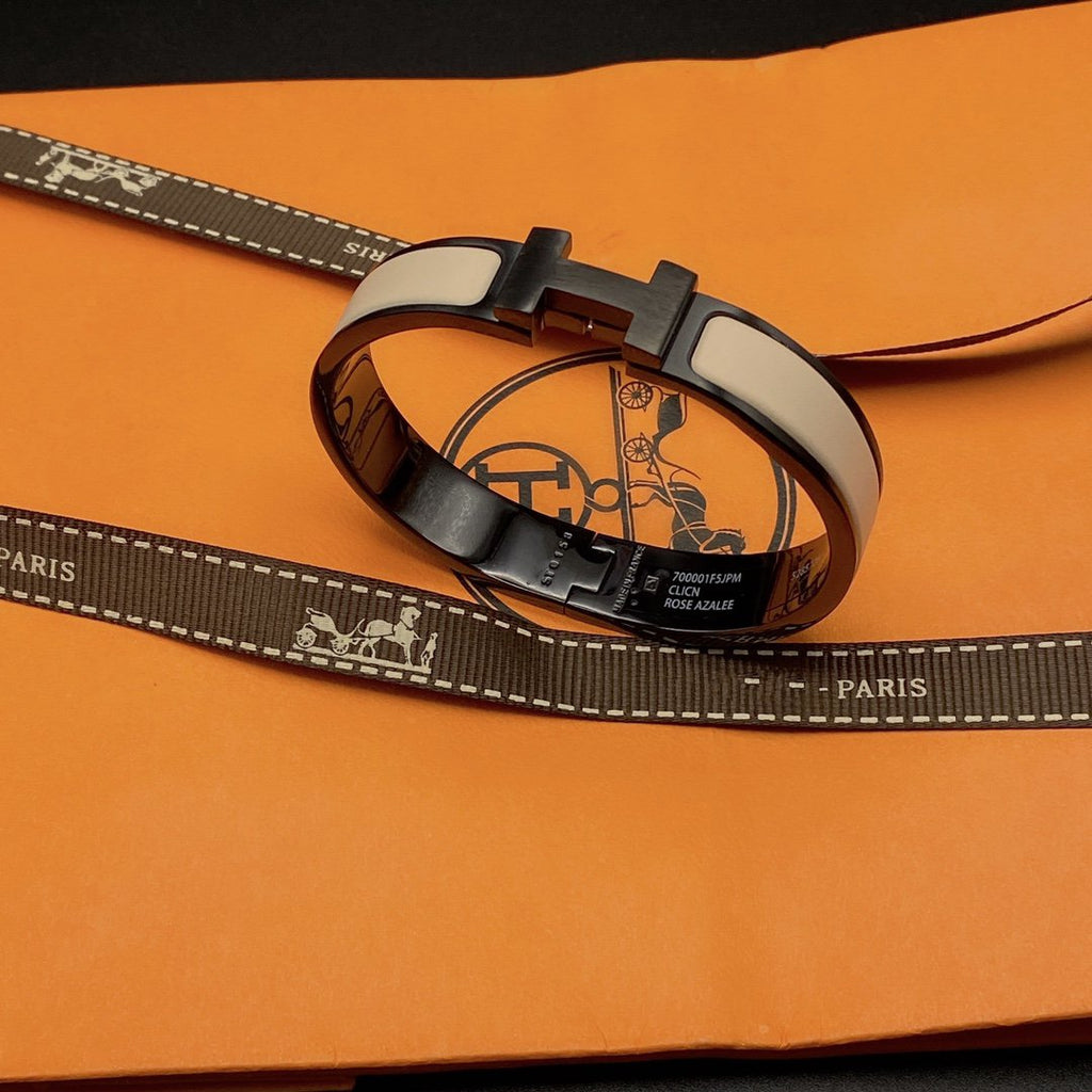 [Marin]H BRACELET 12MM BLACK BEIGE CERAMIC