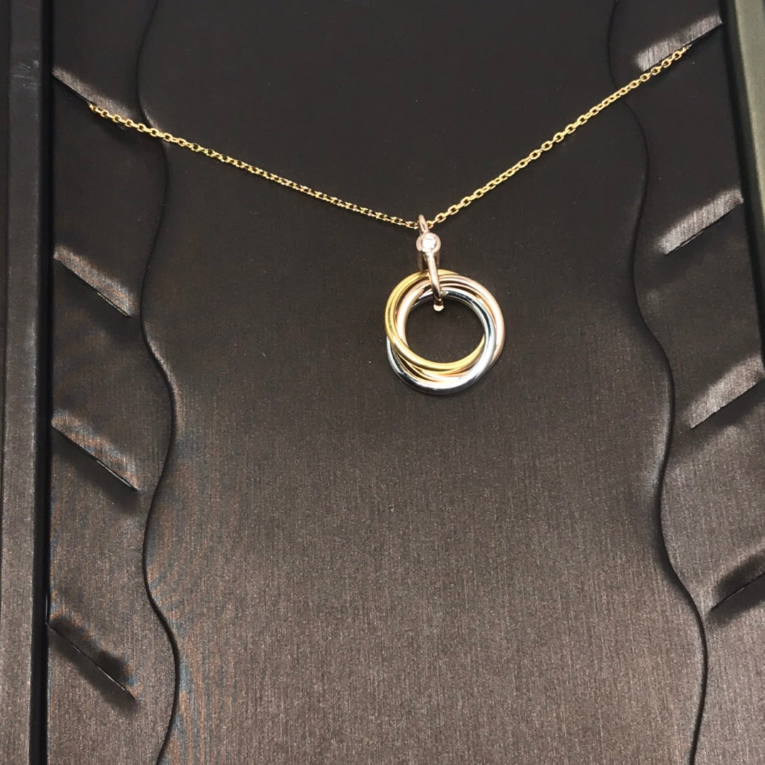 [Marin]COLLIER TRINITY ARGENT OR OR ROSE