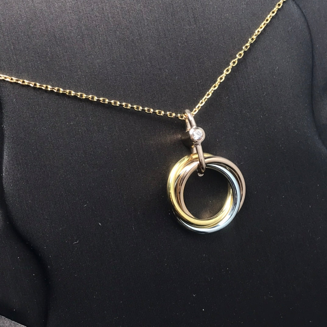 [Marin]COLLIER TRINITY ARGENT OR OR ROSE