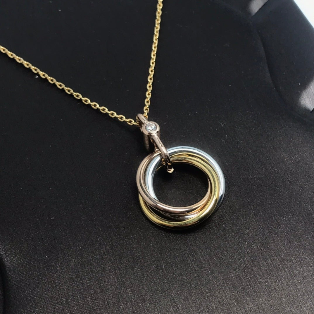 [Marin]COLLIER TRINITY ARGENT OR OR ROSE