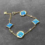 [Marin]ÉTOILE ET SOLEIL TURQUOISE 4 MOTIFS 3 DIAMANTS