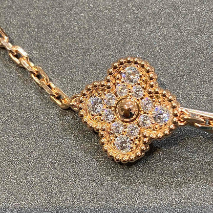 [Marin-Jewelry] CLOVER 5 MOTIF FULL DIAMOND BRACELET COLLECTION