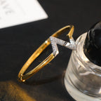 [Marin]VOLTE UPSITE DOWN GOLD DIAMOND BRACELET