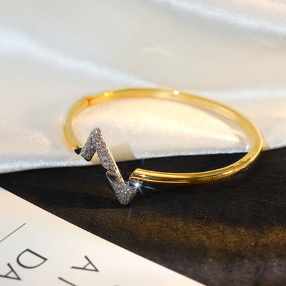 [Marin-Jewelry]VOLTE UPSITE DOWN GOLD DIAMOND BRACELET