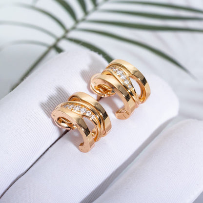 [Marin]ZERO 1 PINK GOLD DIAMONDS EARRINGS
