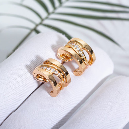 [Marin]ZERO 1 PINK GOLD DIAMONDS EARRINGS
