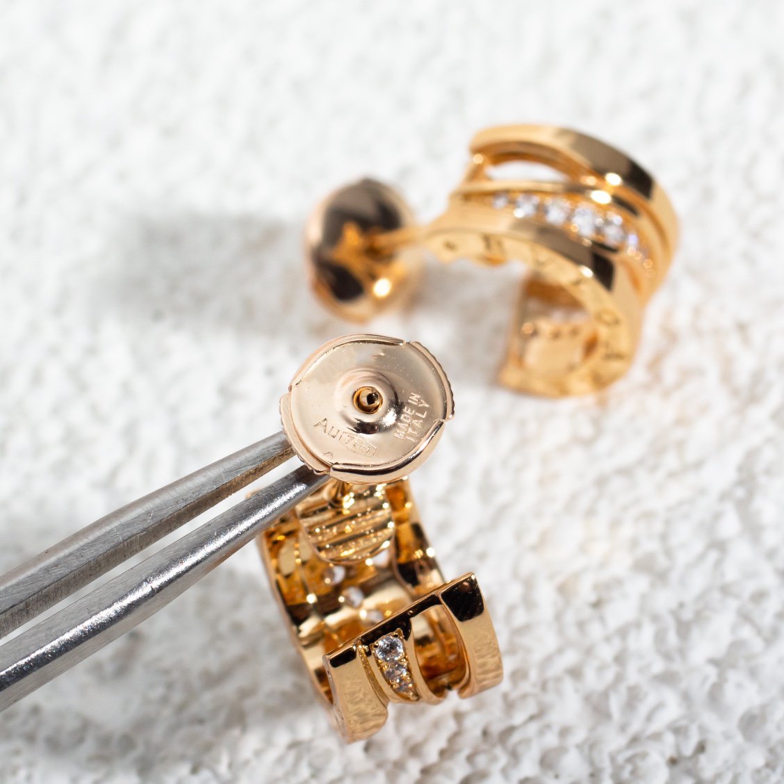 [Marin]ZERO 1 PINK GOLD DIAMONDS EARRINGS