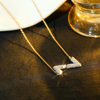[Marin]COLLIER PENDENTIF VOLT DIAMANT ARGENT