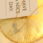 [Marin]COLLIER PENDENTIF VOLT DIAMANT ARGENT