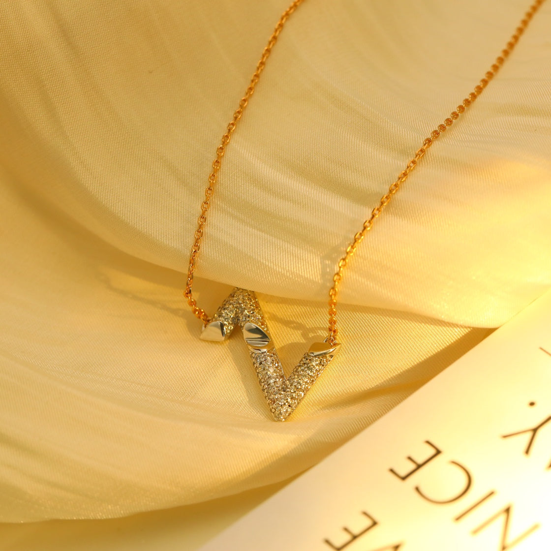 [Marin]COLLIER PENDENTIF VOLT DIAMANT ARGENT