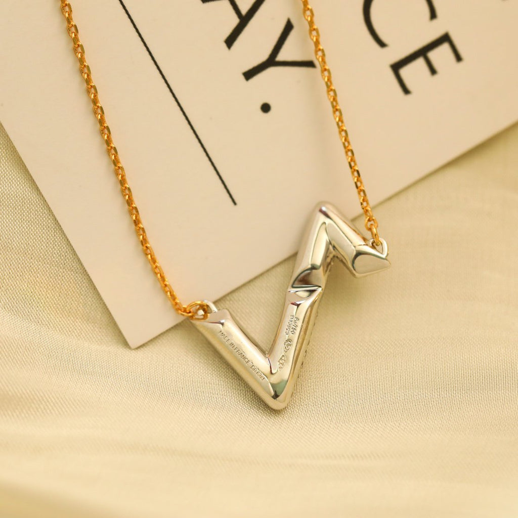 [Marin]COLLIER PENDENTIF VOLT DIAMANT ARGENT