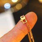 [Marin]COLLIER ÉTOILE ET SOLEIL EN OR ROSE DIAMANTS