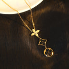 [Marin]COLLIER STAR AND SUN ONYX OR ROSE