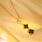 [Marin]COLLIER STAR AND SUN ONYX OR ROSE