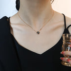 [Marin]COLLIER SUN PENDENTIF OR ROSE 1 DIAMANT