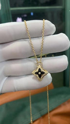 [Marin]STAR PEDANT PINK GOLD DIAMOND NECKLACE