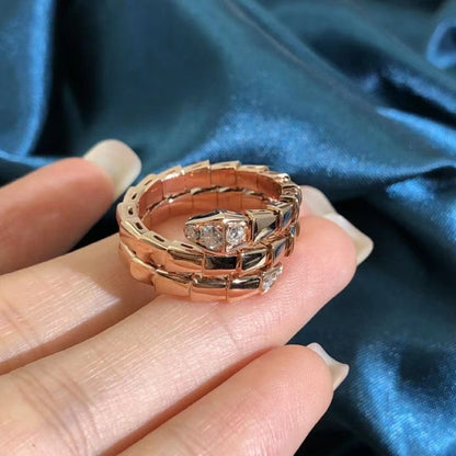 [Marin]SERPENTS DOUBLE ROW DIAMOND RING