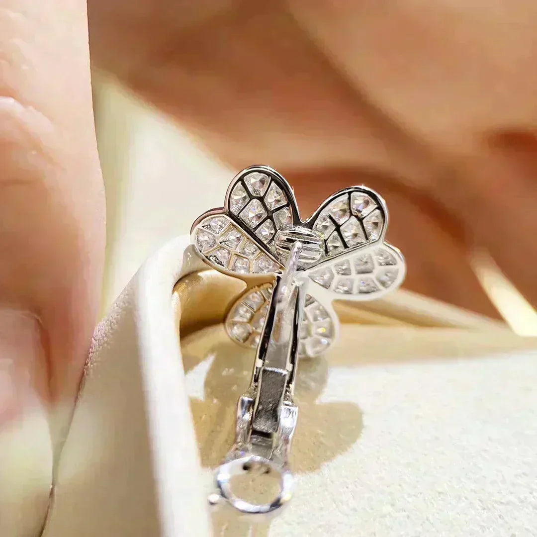 [Marin]CLOVER COMOS DIAMOND EARRINGS SILVER