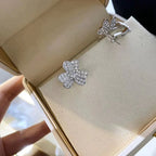[Marin]CLOVER COMOS DIAMOND EARRINGS SILVER