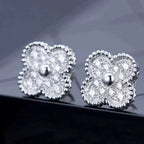 [Marin]BOUCLES D'OREILLES PAPILLONS CLOUS DIAMANT ARGENT