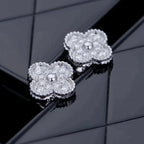 [Marin]BOUCLES D'OREILLES PAPILLONS CLOUS DIAMANT ARGENT