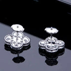[Marin]BOUCLES D'OREILLES PAPILLONS CLOUS DIAMANT ARGENT